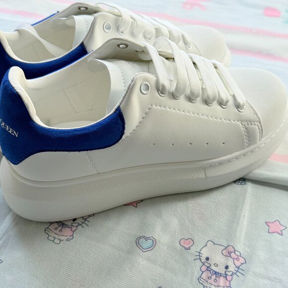 Alexander McQueen Wmns Oversized Sneaker White Ultramarine - Picture 6 of 7